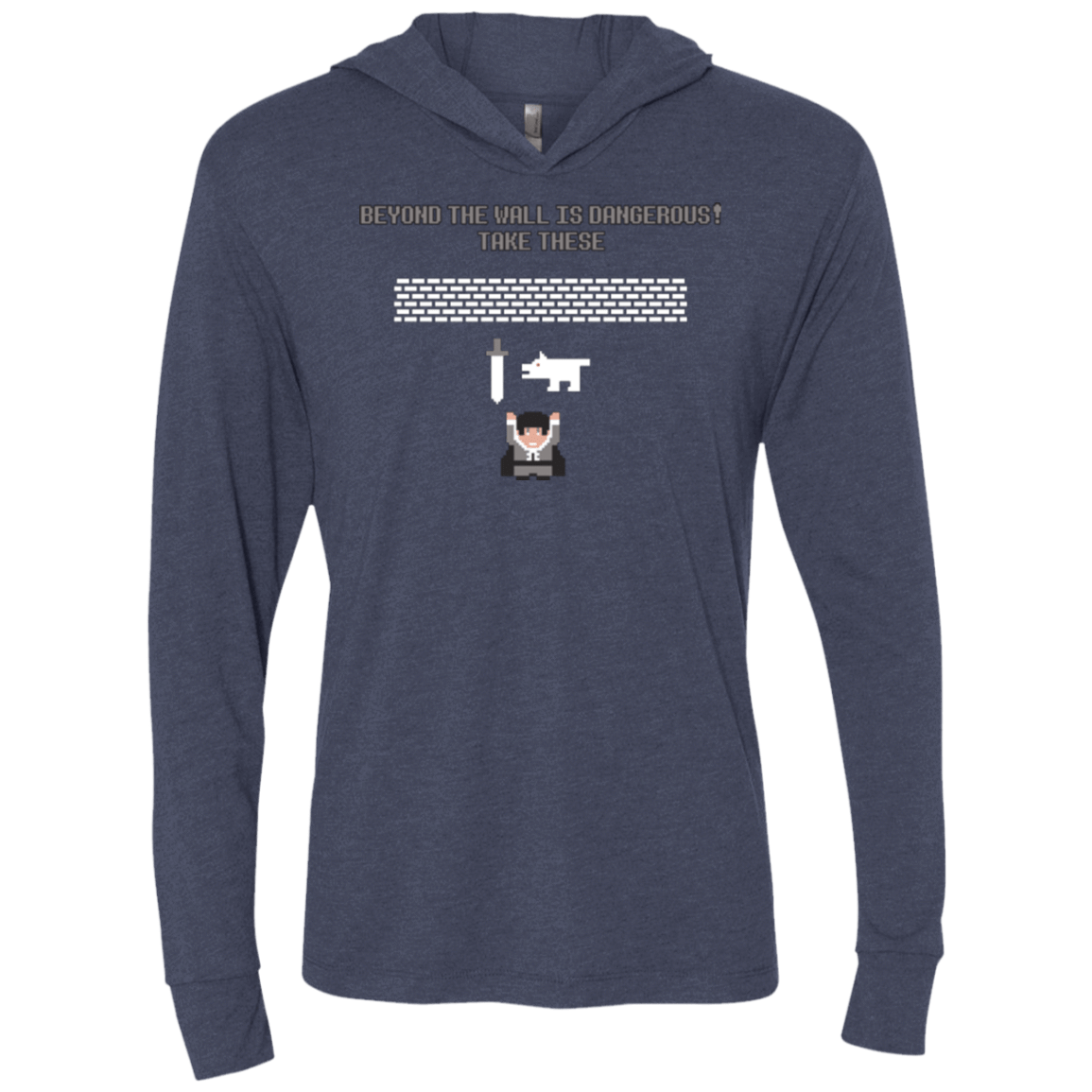 T-Shirts Vintage Navy / X-Small Beyond the Wall Triblend Long Sleeve Hoodie Tee