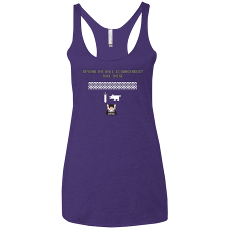 T-Shirts Purple / X-Small Beyond the Wall Women's Triblend Racerback Tank