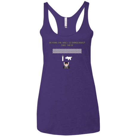 T-Shirts Purple / X-Small Beyond the Wall Women's Triblend Racerback Tank