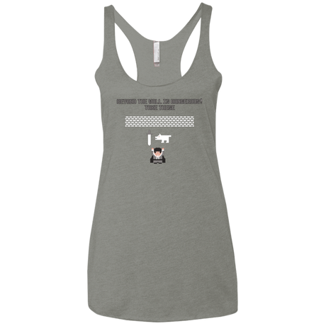 T-Shirts Venetian Grey / X-Small Beyond the Wall Women's Triblend Racerback Tank
