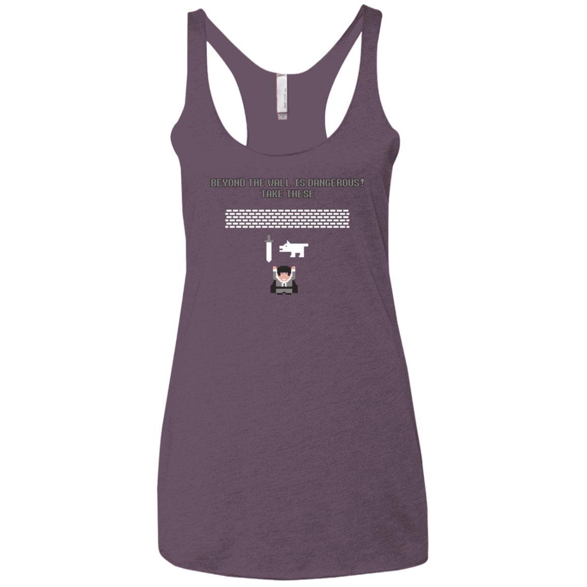T-Shirts Vintage Purple / X-Small Beyond the Wall Women's Triblend Racerback Tank