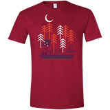 T-Shirts Cardinal Red / S Bicycle Days Men's Semi-Fitted Softstyle