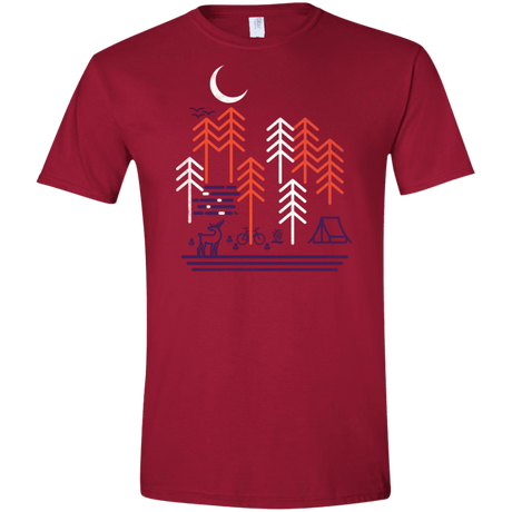 T-Shirts Cardinal Red / S Bicycle Days Men's Semi-Fitted Softstyle