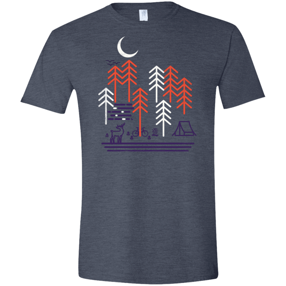 T-Shirts Heather Navy / S Bicycle Days Men's Semi-Fitted Softstyle