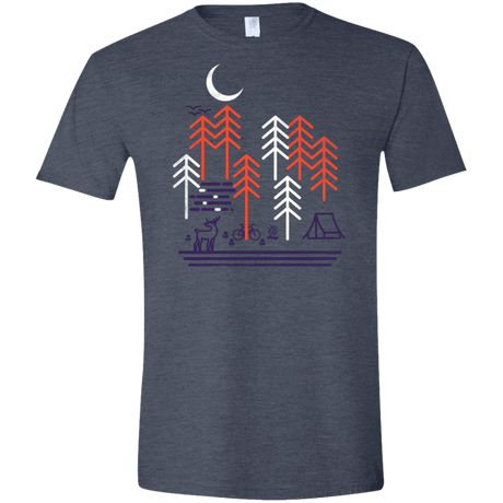 T-Shirts Heather Navy / S Bicycle Days Men's Semi-Fitted Softstyle