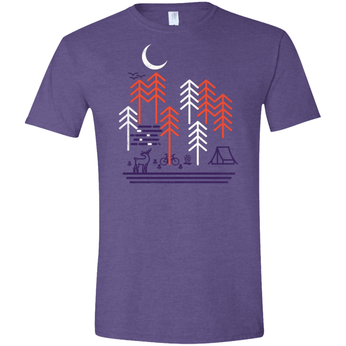 T-Shirts Heather Purple / S Bicycle Days Men's Semi-Fitted Softstyle