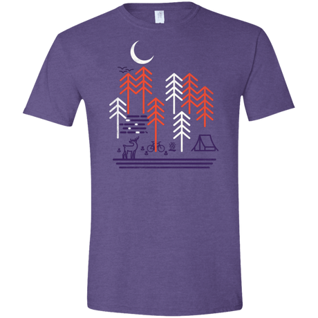 T-Shirts Heather Purple / S Bicycle Days Men's Semi-Fitted Softstyle