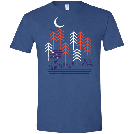 T-Shirts Heather Royal / X-Small Bicycle Days Men's Semi-Fitted Softstyle