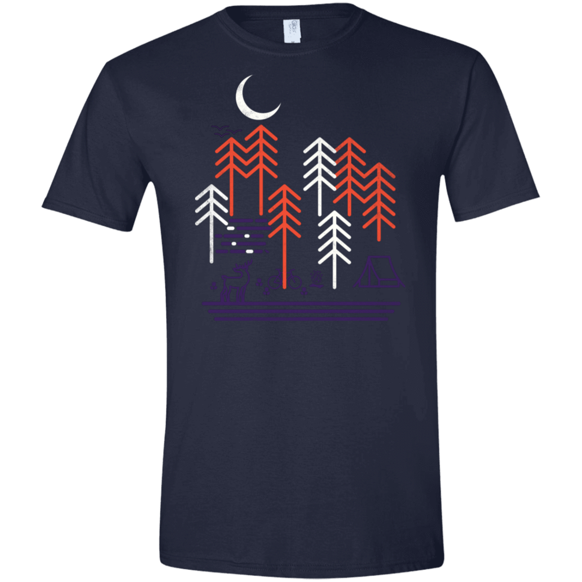 T-Shirts Navy / X-Small Bicycle Days Men's Semi-Fitted Softstyle