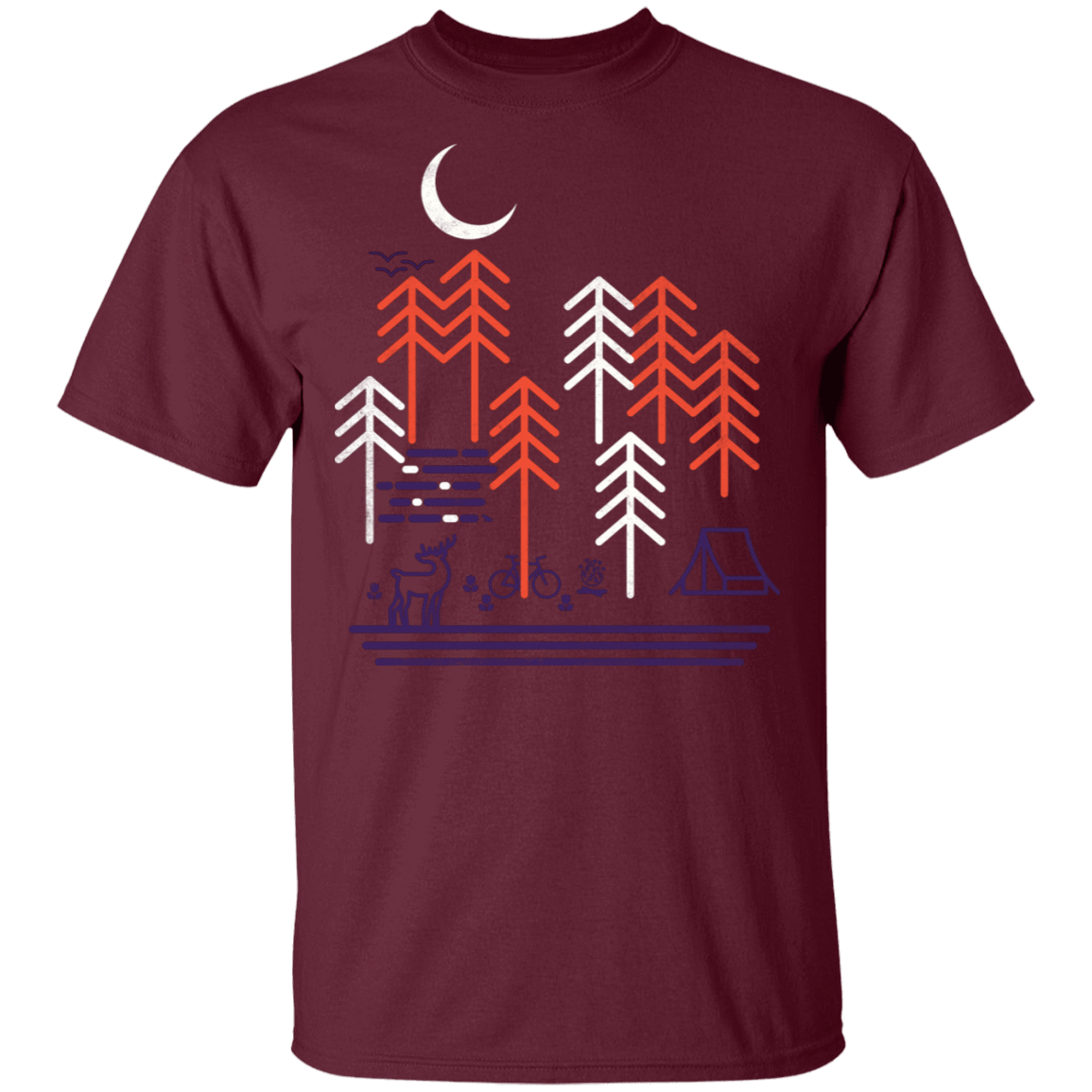 T-Shirts Maroon / S Bicycle Days T-Shirt