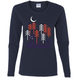 T-Shirts Navy / S Bicycle Days Women's Long Sleeve T-Shirt