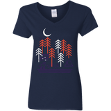 T-Shirts Navy / S Bicycle Days Women's V-Neck T-Shirt