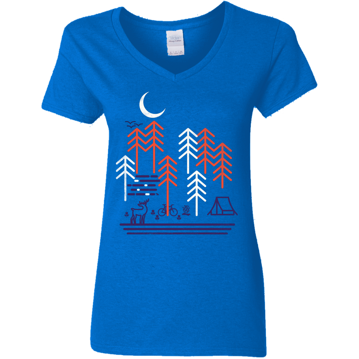 T-Shirts Royal / S Bicycle Days Women's V-Neck T-Shirt