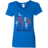 T-Shirts Royal / S Bicycle Days Women's V-Neck T-Shirt