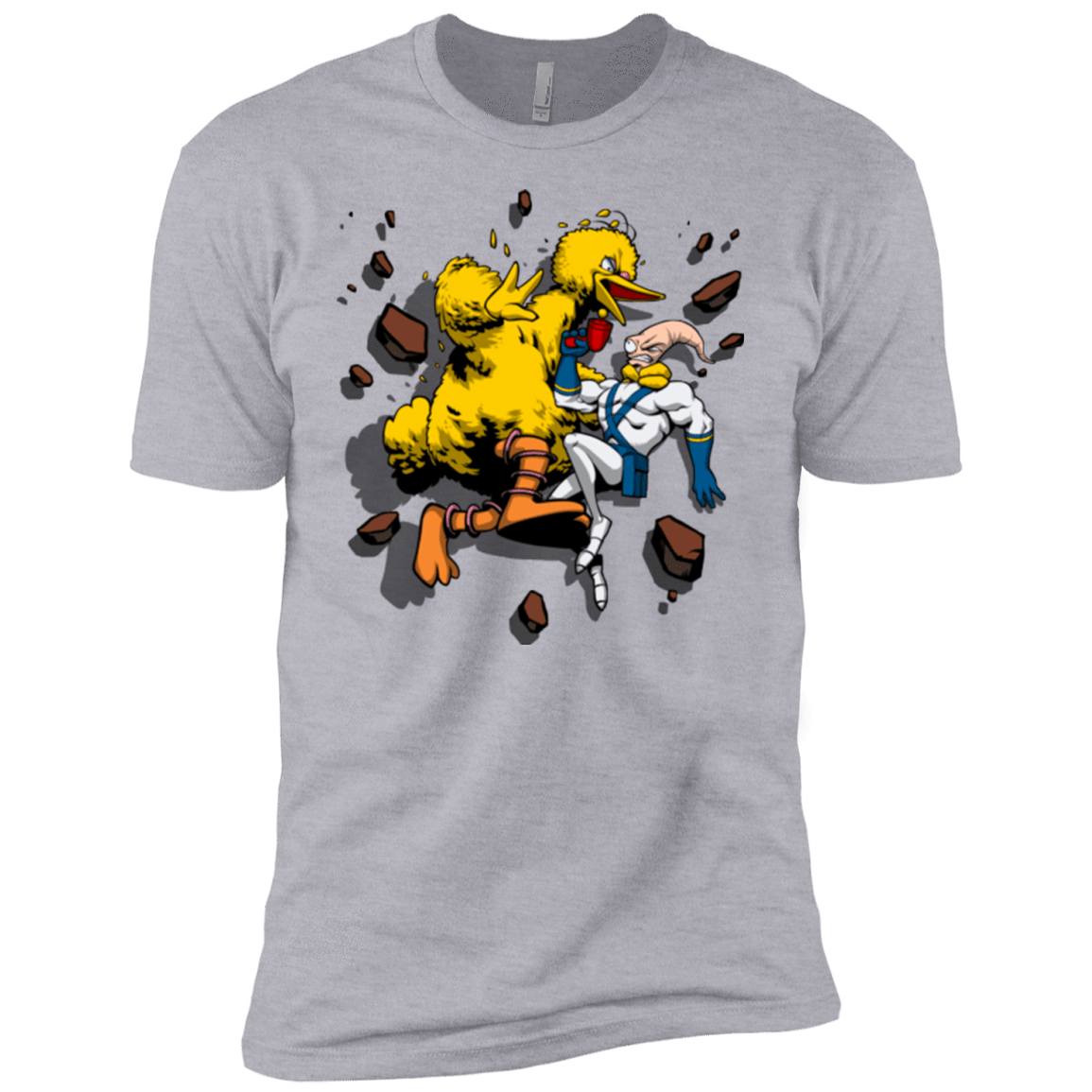 T-Shirts Heather Grey / YXS Big Bird and Worm Boys Premium T-Shirt