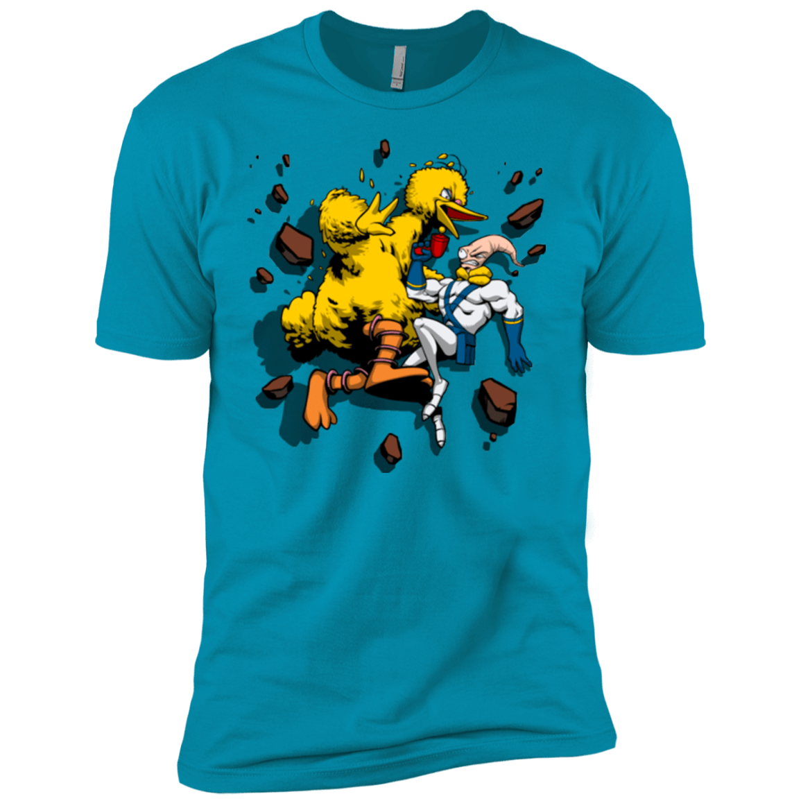 T-Shirts Turquoise / YXS Big Bird and Worm Boys Premium T-Shirt