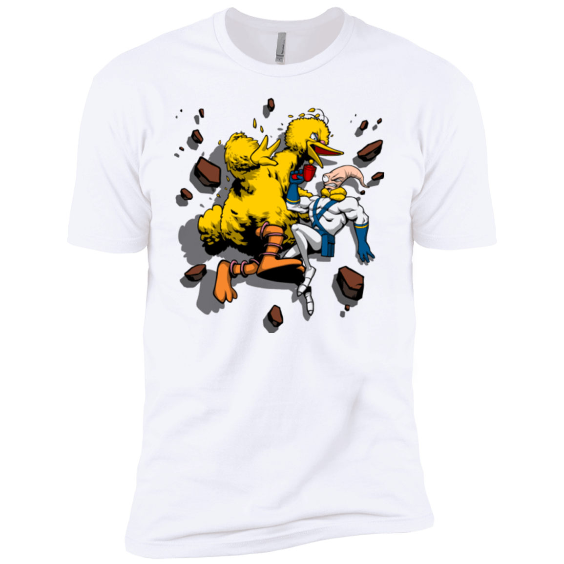 T-Shirts White / YXS Big Bird and Worm Boys Premium T-Shirt