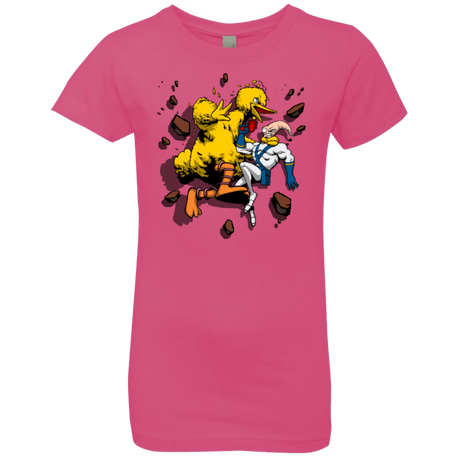 T-Shirts Hot Pink / YXS Big Bird and Worm Girls Premium T-Shirt