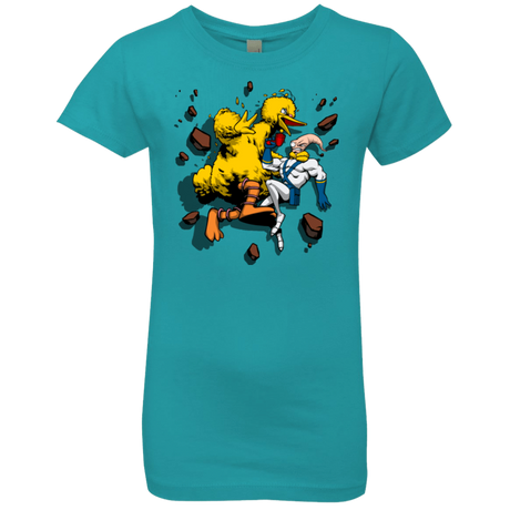 T-Shirts Tahiti Blue / YXS Big Bird and Worm Girls Premium T-Shirt