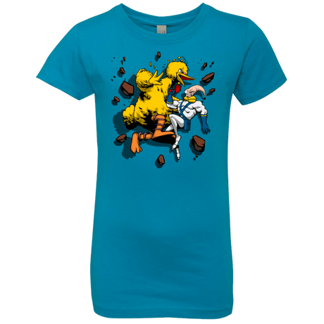 T-Shirts Turquoise / YXS Big Bird and Worm Girls Premium T-Shirt
