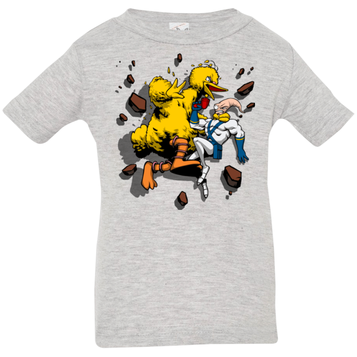 T-Shirts Heather / 6 Months Big Bird and Worm Infant Premium T-Shirt