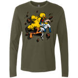 T-Shirts Military Green / Small Big Bird and Worm Men's Premium Long Sleeve