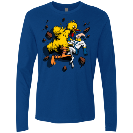 T-Shirts Royal / Small Big Bird and Worm Men's Premium Long Sleeve