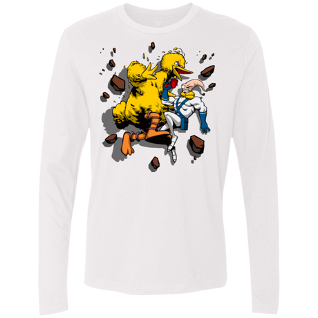 T-Shirts White / Small Big Bird and Worm Men's Premium Long Sleeve