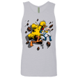 T-Shirts Heather Grey / Small Big Bird and Worm Men's Premium Tank Top