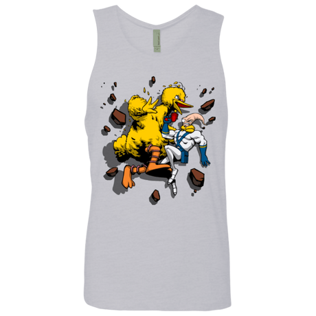 T-Shirts Heather Grey / Small Big Bird and Worm Men's Premium Tank Top