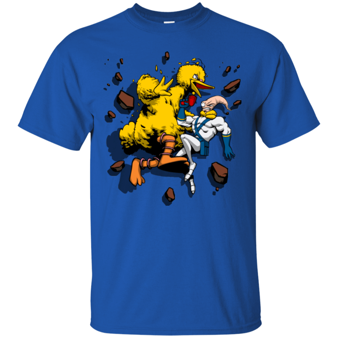 T-Shirts Royal / Small Big Bird and Worm T-Shirt