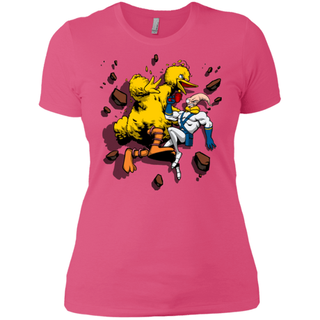 T-Shirts Hot Pink / X-Small Big Bird and Worm Women's Premium T-Shirt