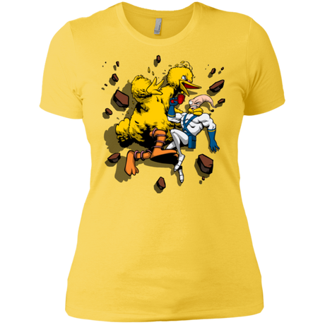 T-Shirts Vibrant Yellow / X-Small Big Bird and Worm Women's Premium T-Shirt