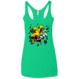 T-Shirts Envy / X-Small Big Bird and Worm Women's Triblend Racerback Tank