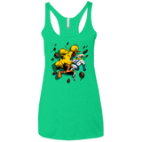 T-Shirts Envy / X-Small Big Bird and Worm Women's Triblend Racerback Tank