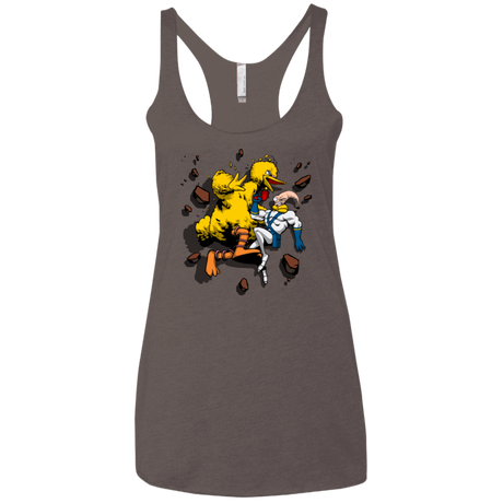 T-Shirts Macchiato / X-Small Big Bird and Worm Women's Triblend Racerback Tank