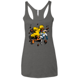 T-Shirts Premium Heather / X-Small Big Bird and Worm Women's Triblend Racerback Tank