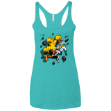 T-Shirts Tahiti Blue / X-Small Big Bird and Worm Women's Triblend Racerback Tank