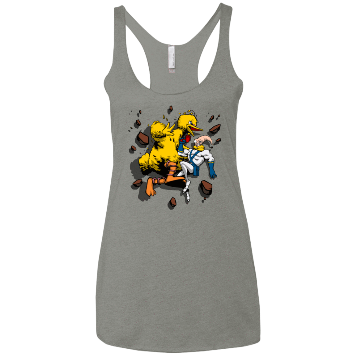 T-Shirts Venetian Grey / X-Small Big Bird and Worm Women's Triblend Racerback Tank