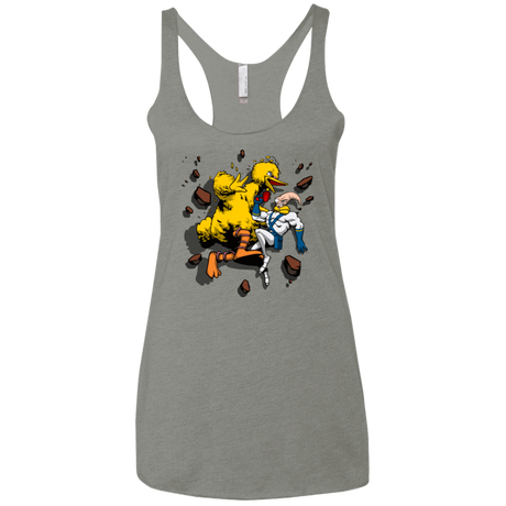 T-Shirts Venetian Grey / X-Small Big Bird and Worm Women's Triblend Racerback Tank
