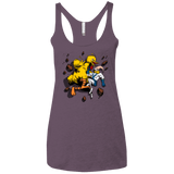 T-Shirts Vintage Purple / X-Small Big Bird and Worm Women's Triblend Racerback Tank
