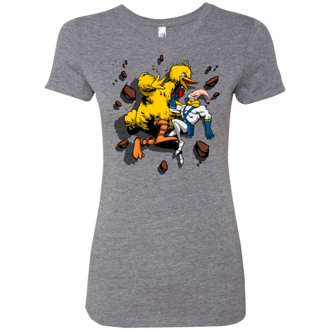 T-Shirts Premium Heather / Small Big Bird and Worm Women's Triblend T-Shirt