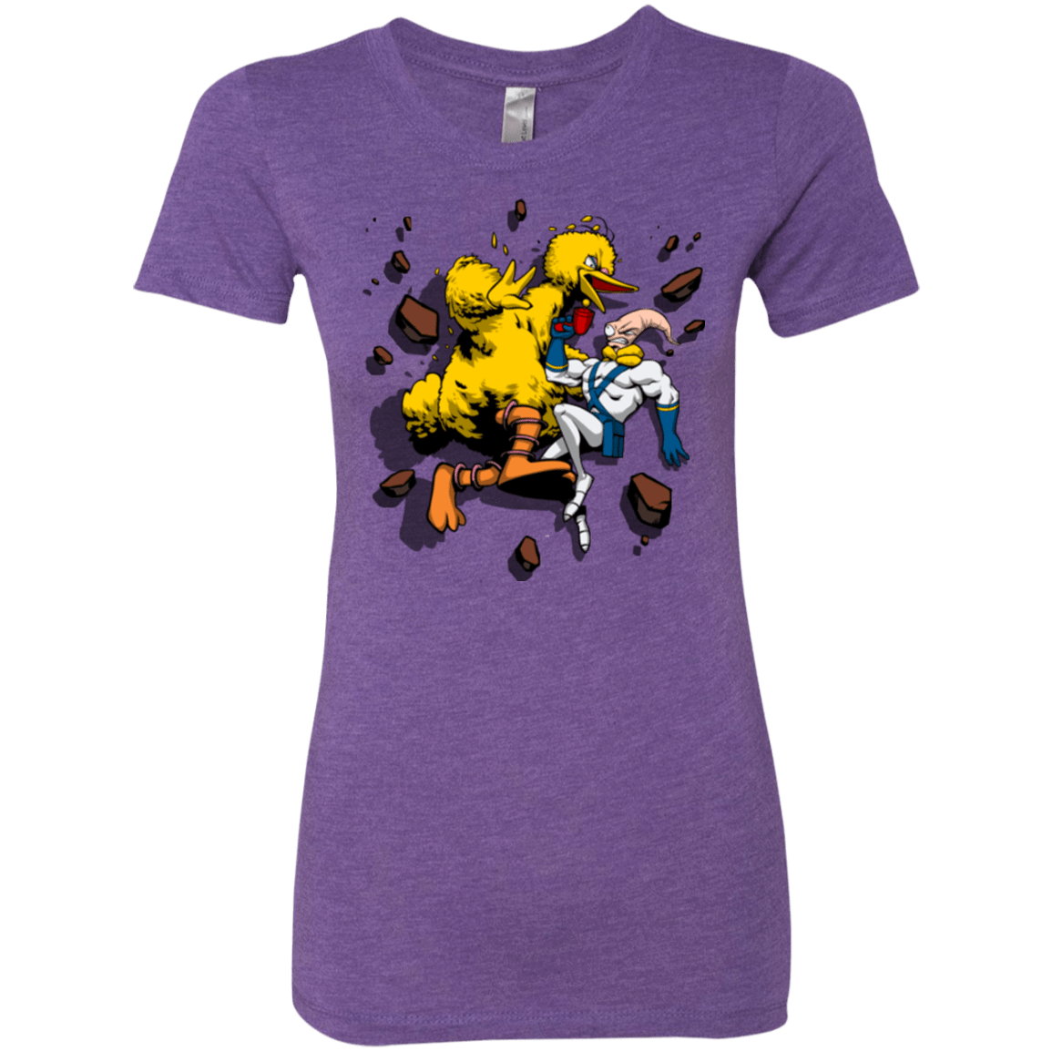 T-Shirts Purple Rush / Small Big Bird and Worm Women's Triblend T-Shirt