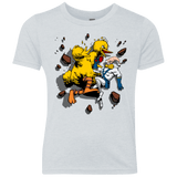 T-Shirts Heather White / YXS Big Bird and Worm Youth Triblend T-Shirt