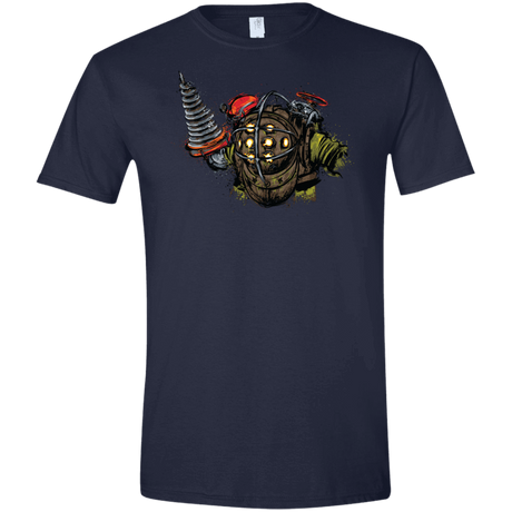 T-Shirts Navy / X-Small Big Daddy Men's Semi-Fitted Softstyle