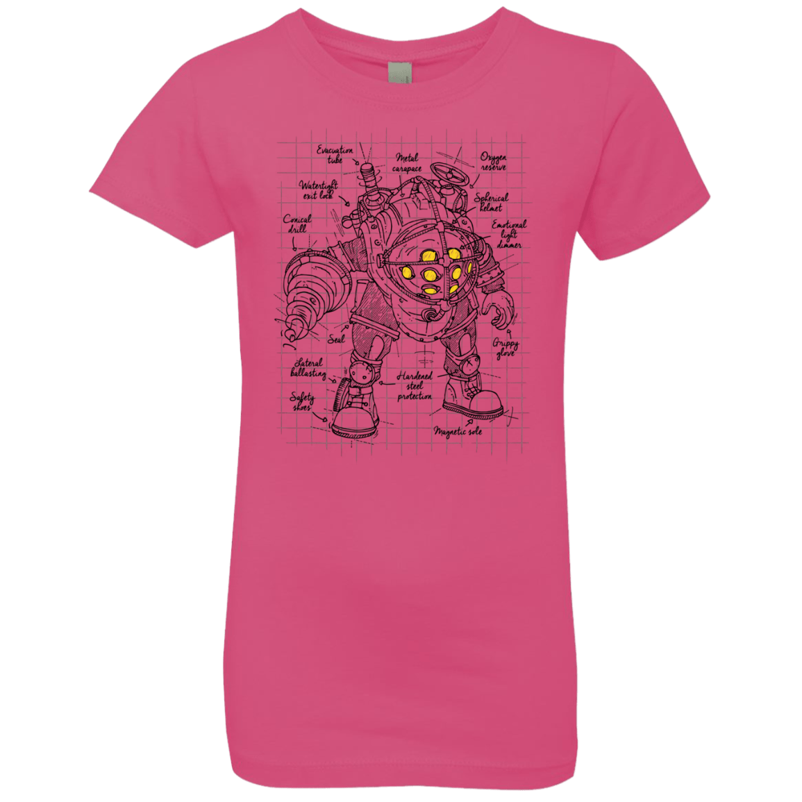 T-Shirts Hot Pink / YXS Big Daddy Plan Girls Premium T-Shirt