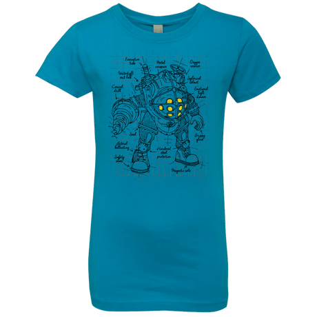 T-Shirts Turquoise / YXS Big Daddy Plan Girls Premium T-Shirt