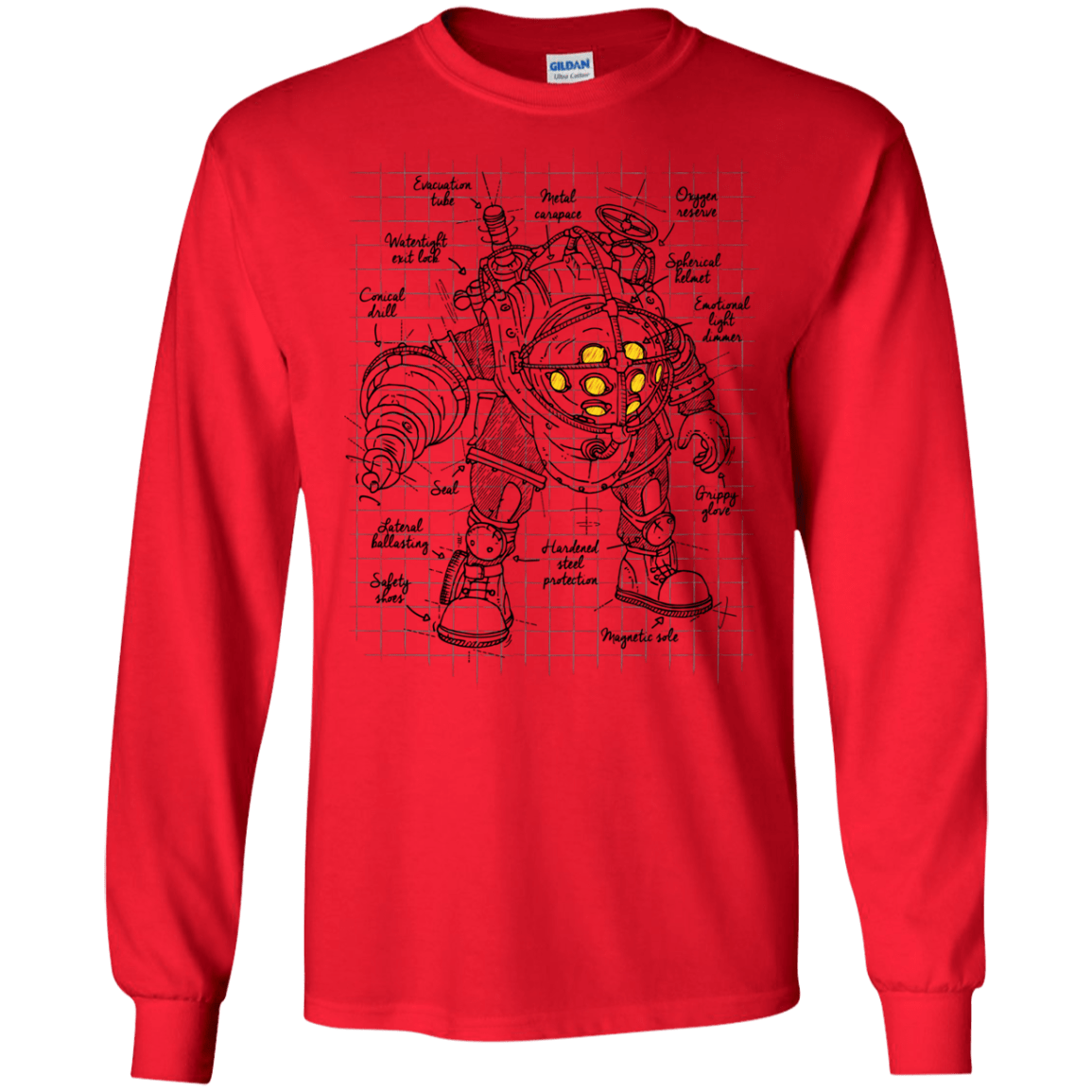 T-Shirts Red / S Big Daddy Plan Men's Long Sleeve T-Shirt