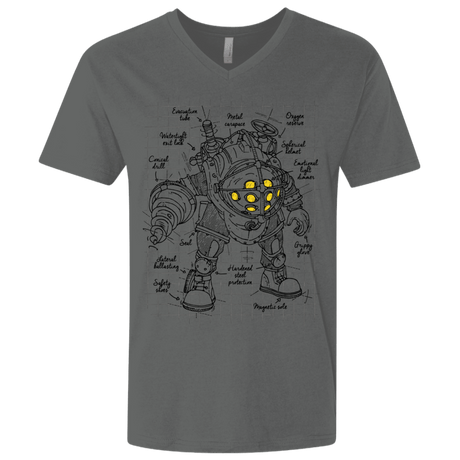 T-Shirts Heavy Metal / X-Small Big Daddy Plan Men's Premium V-Neck