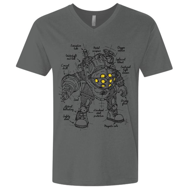 T-Shirts Heavy Metal / X-Small Big Daddy Plan Men's Premium V-Neck